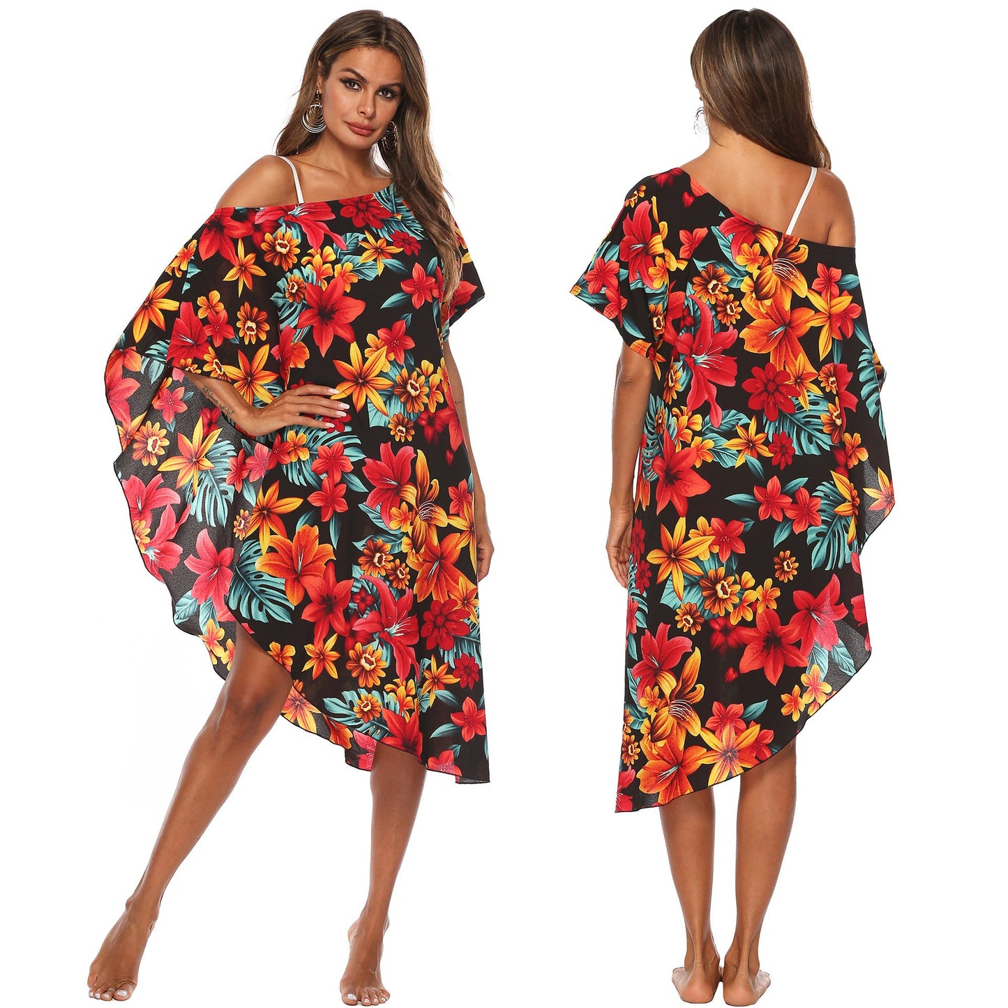 Kaftan für Damen mit Blumenmuster berg-feldt
 - berg-feldt