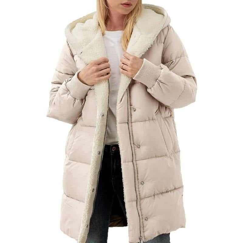 Berg-Feldt | Manteau d'hiver réversible en coton à capuche pour femme