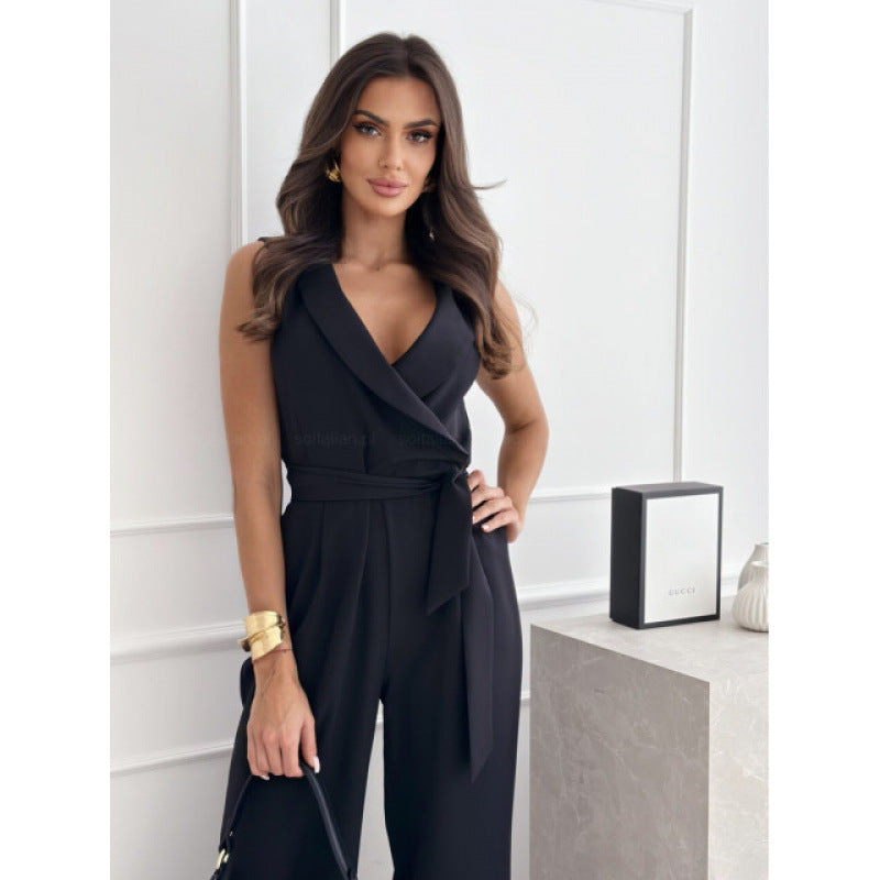 Eleganter Damen-Wickeloverall mit Gürteltasche von berg-feldt