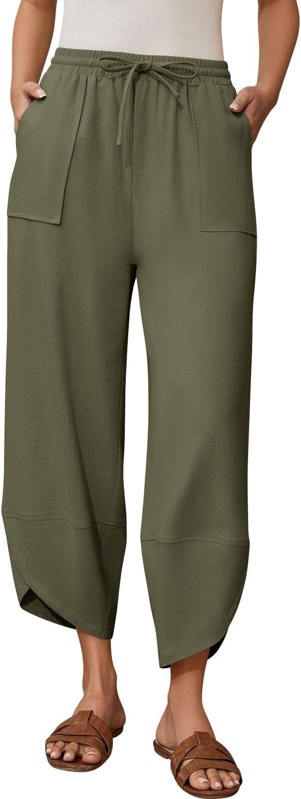 Modische Damenhose im Relaxed Fit mit elastischem Bund und Taschen von berg-feldt