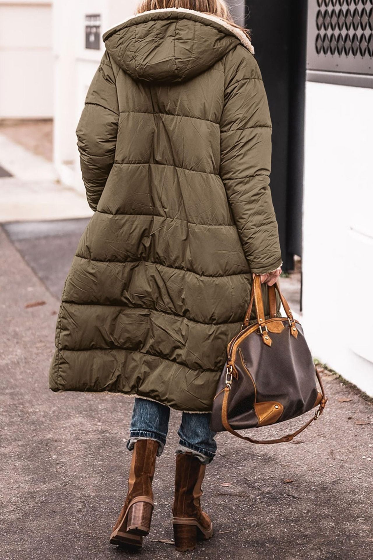 Damen Longline-Winterjacke mit luxuriöser Innenseite Berg-Feldt