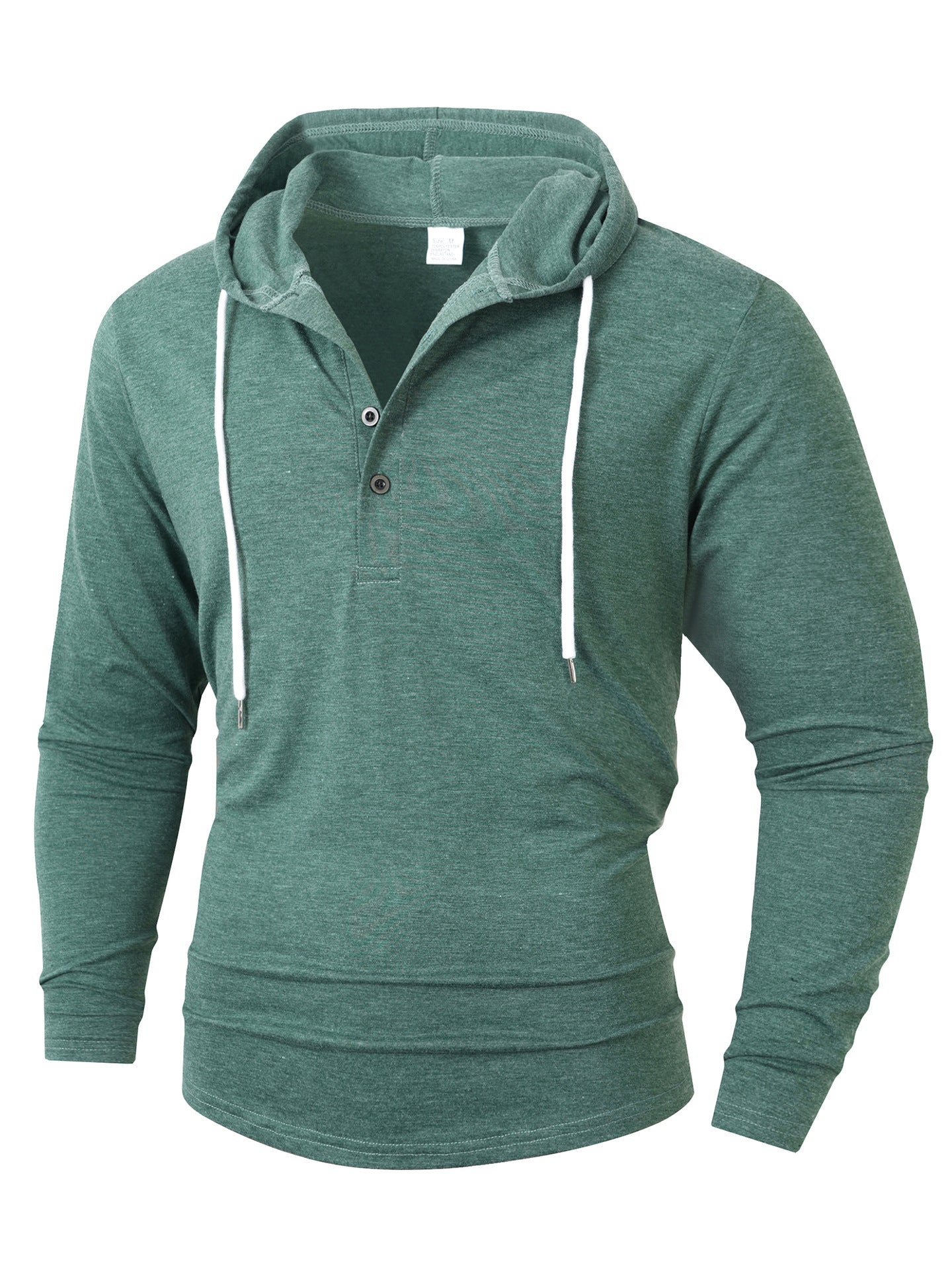 Herren Hoodie mit knöpfbarem Kragen und Kordelzug Berg-Feldt