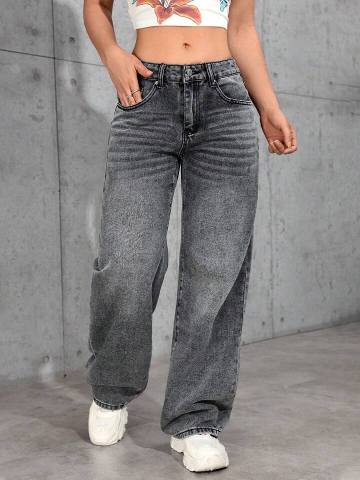 Jeans ample femme coupe décontractée au look vintage moderne Berg-Feldt