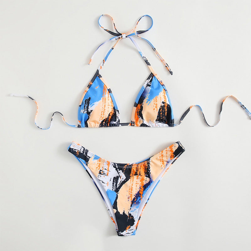 Ensemble bikini femme berg-feldt avec haut triangle réglable et culotte taille haute