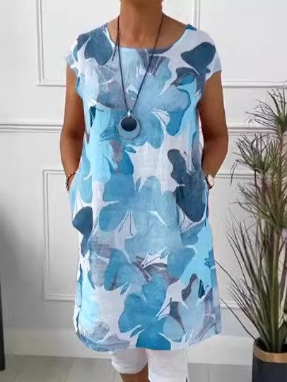 Robe de plage fleurie légère pour femme avec poches de berg-feldt