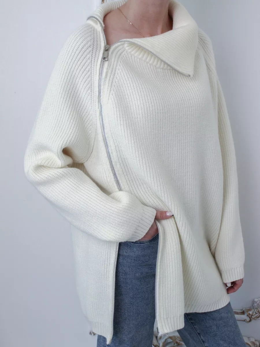 Berg-Feldt | Pull chaud et confortable pour femme avec fermeture éclair