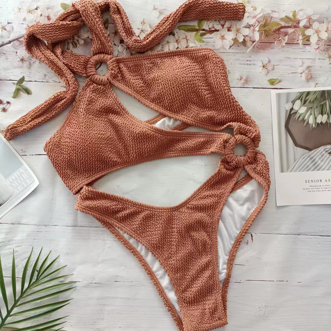 Women's High-Cut One-Shoulder Bikini Set berg-feldt