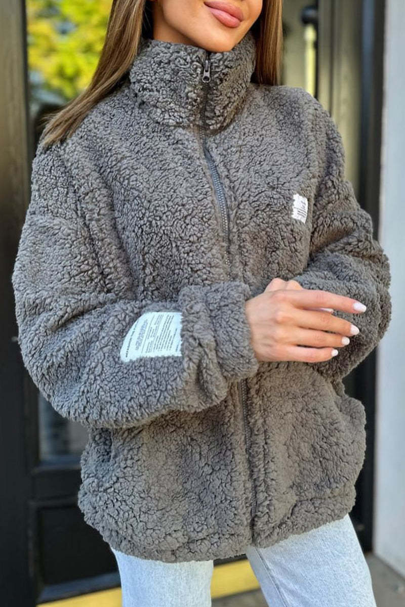 Veste polaire douillette pour femme avec poches pratiques et col haut Berg-Feldt