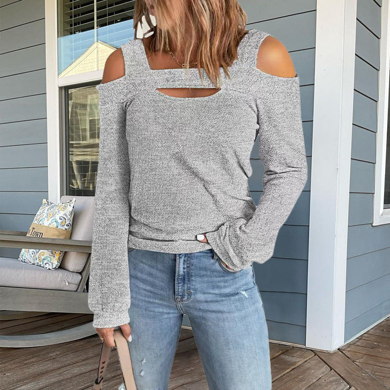 Haut manches longues tendance pour femme avec découpes et épaules dénudées Berg-Feldt