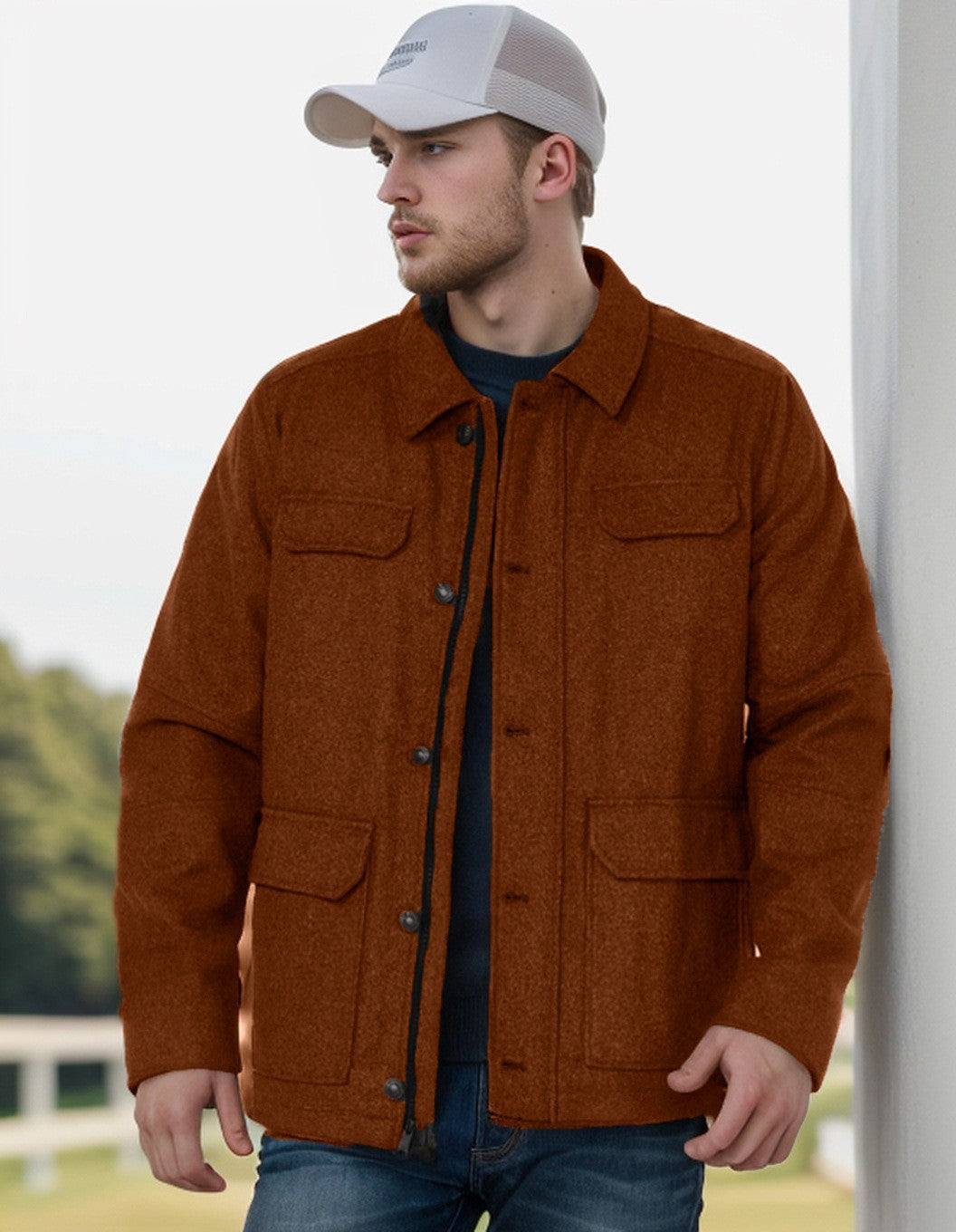 Herren multifunktionale Utility-Jacke mit großen Taschen Berg-Feldt