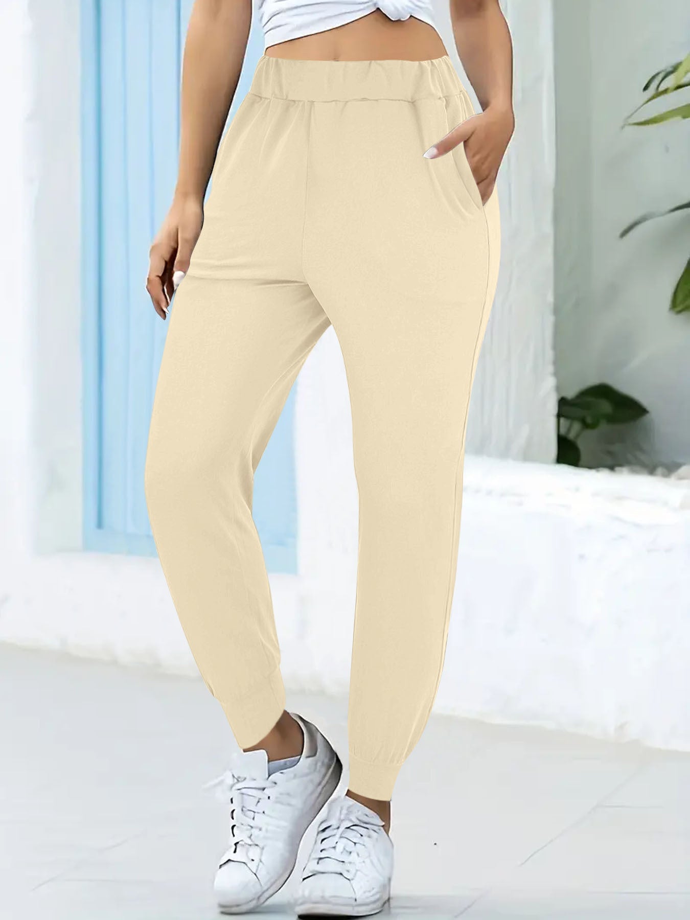 Damen Jogginghose confortable avec taille élastique et poches pratiques Berg-Feldt