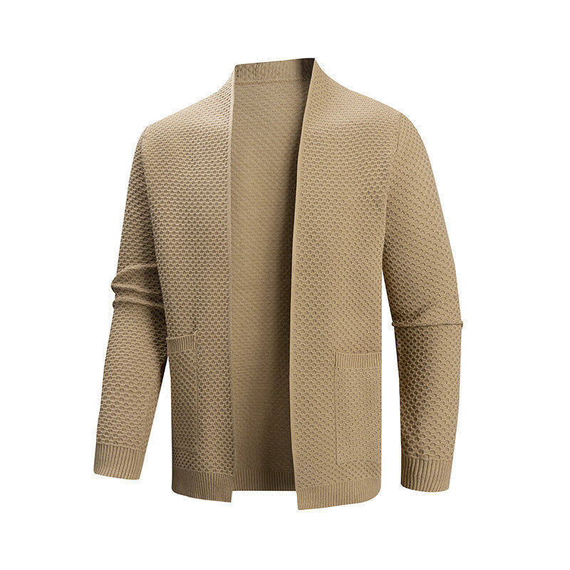 Cardigan pour homme en maille structurée moderne avec poches pratiques Berg-Feldt