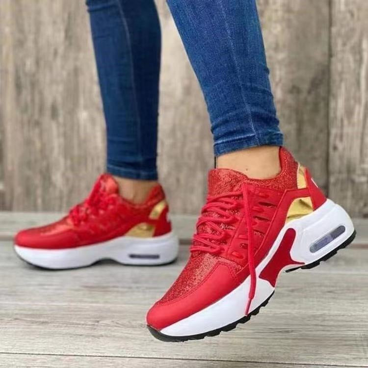 Damen Sportliche Air Max Sneakers mit atmungsaktiver Oberflächenstruktur Berg-Feldt