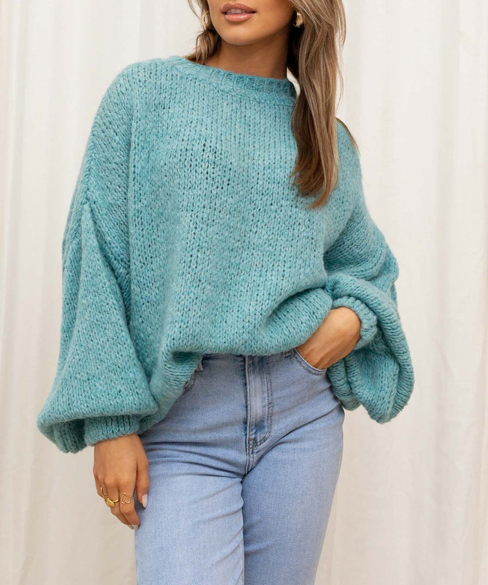 Damen-Pulli Oversize Confortable avec Manches Volumineuses et Tricot Doux Berg-Feldt