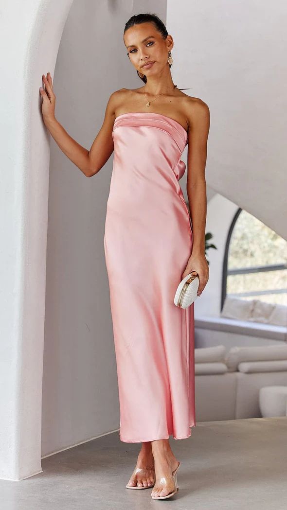 Robe de soirée élégante en satin à épaules dénudées berg-feldt pour femme