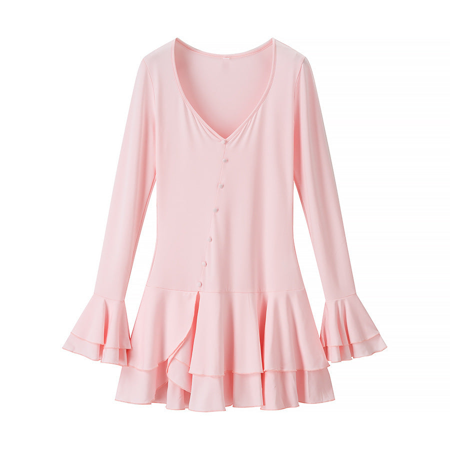 Robe évasée à volants Berg-Feldt pour femme
