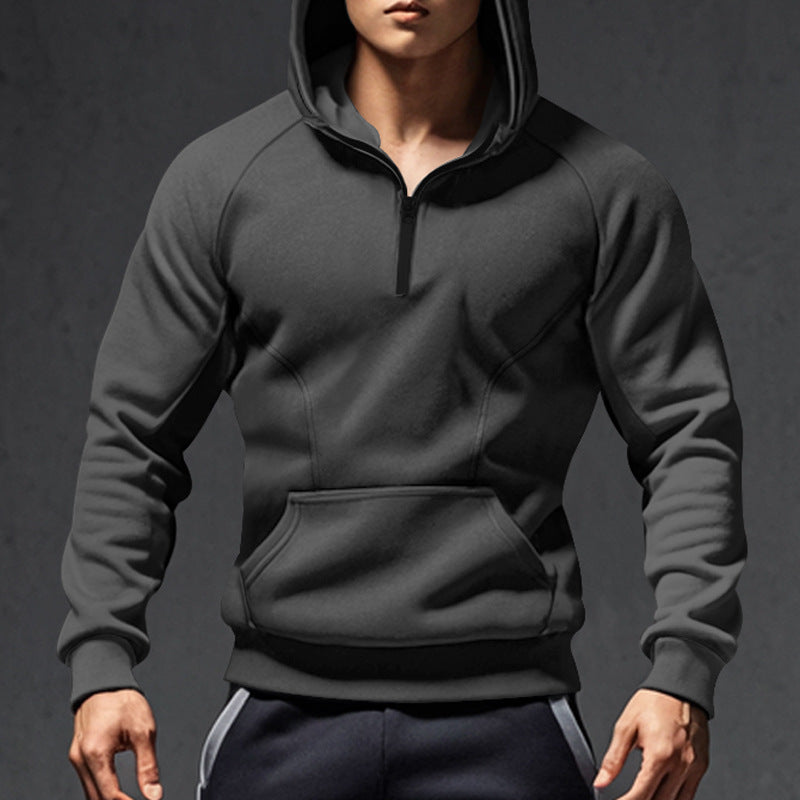 Sweat-shirt à capuche zippé pour homme avec poches pratiques Berg-Feldt