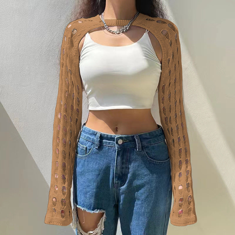 Gilet pour femme à maille ouverte et design tendance par berg-feldt