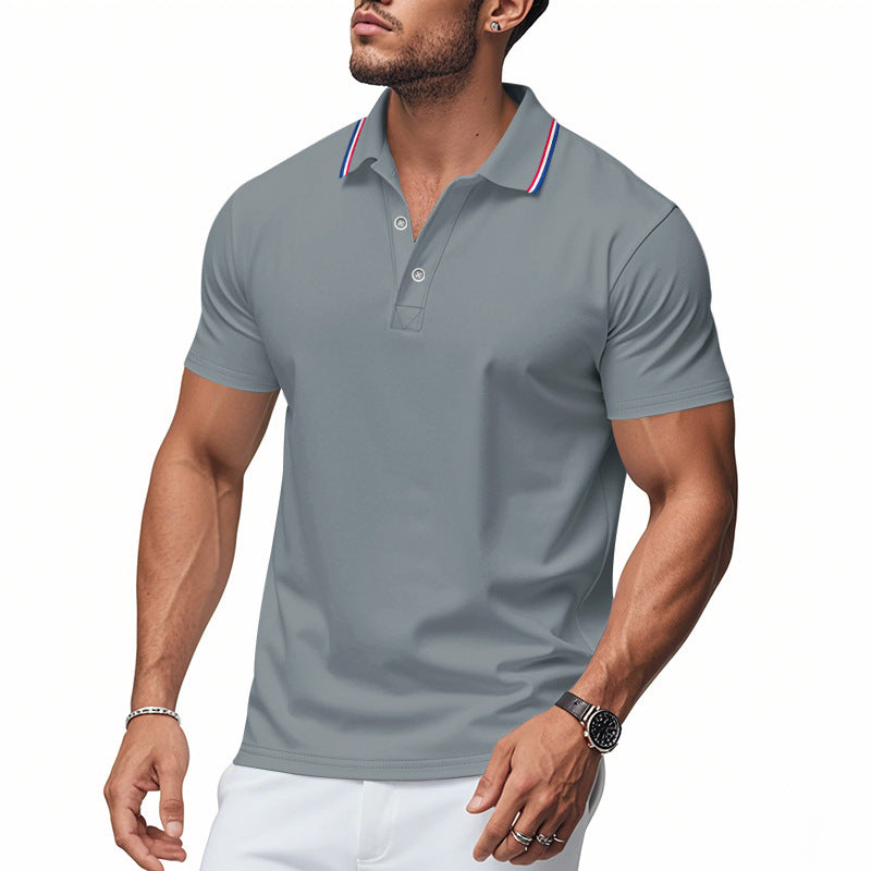 Polo pour homme avec col moderne et technologie de gestion de l'humidité Berg-Feldt