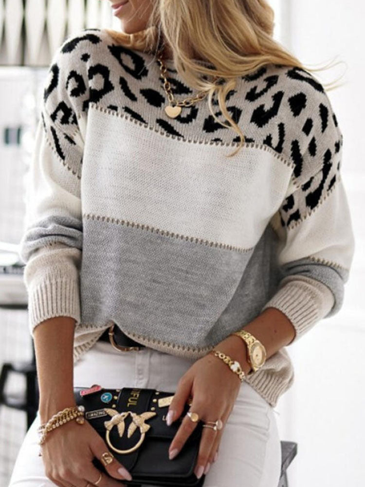Pull-over chic pour femme, motif animalier, coupe décontractée Berg-Feldt