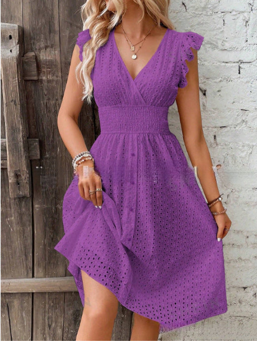 Sommerkleid für Damen mit hübscher Spitze und Rüschen von berg-feldt