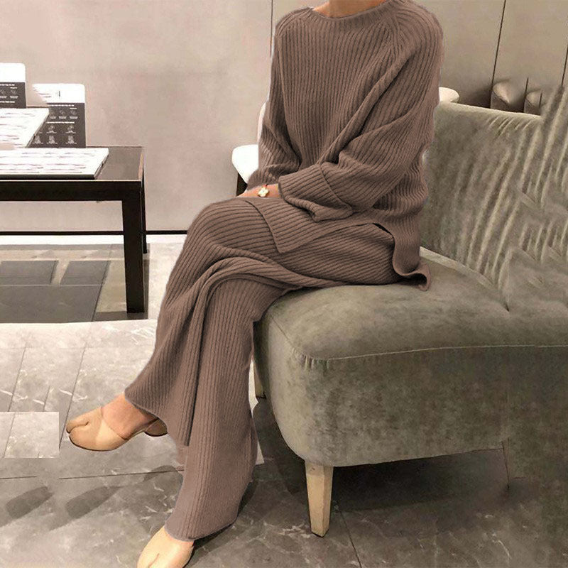 Ensemble de Loungewear Confortable en Tricot Côtelé Berg-Feldt pour Femme