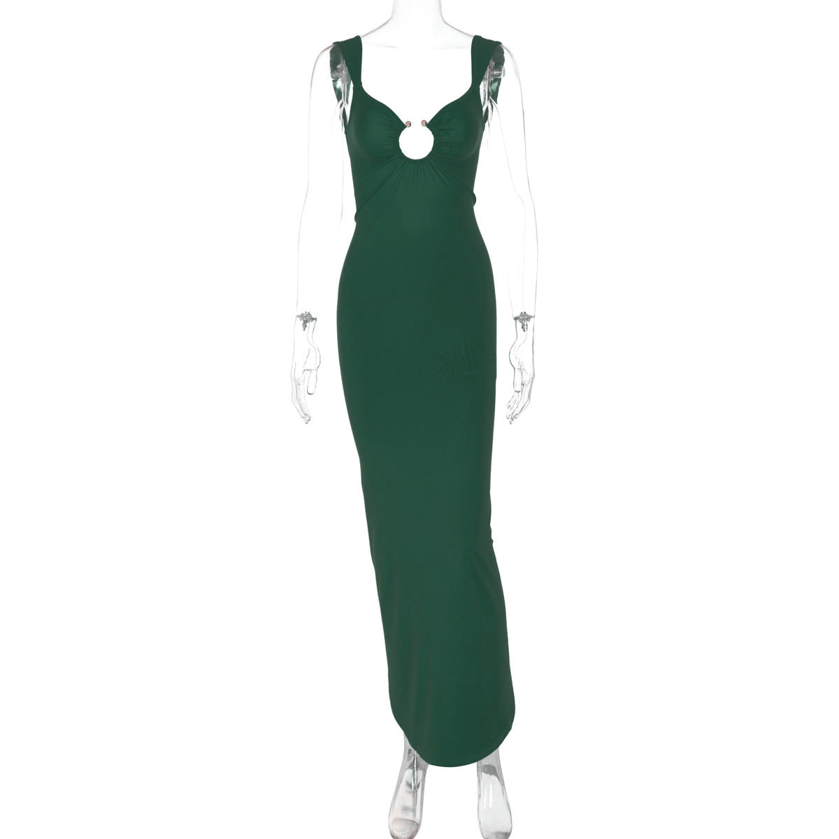 Elegantes Maxikleid für Damen mit offenem Rücken und Ausschnittdetail von berg-feldt