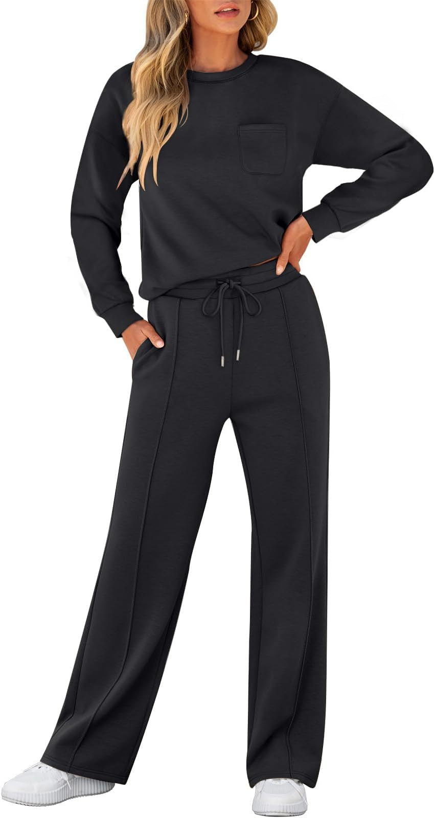 Ensemble décontracté pour femme : pull et jogging avec poches et taille élastique de berg-feldt