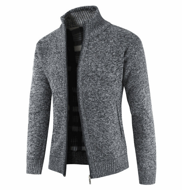 Cardigan homme à col montant et poches latérales Berg-Feldt