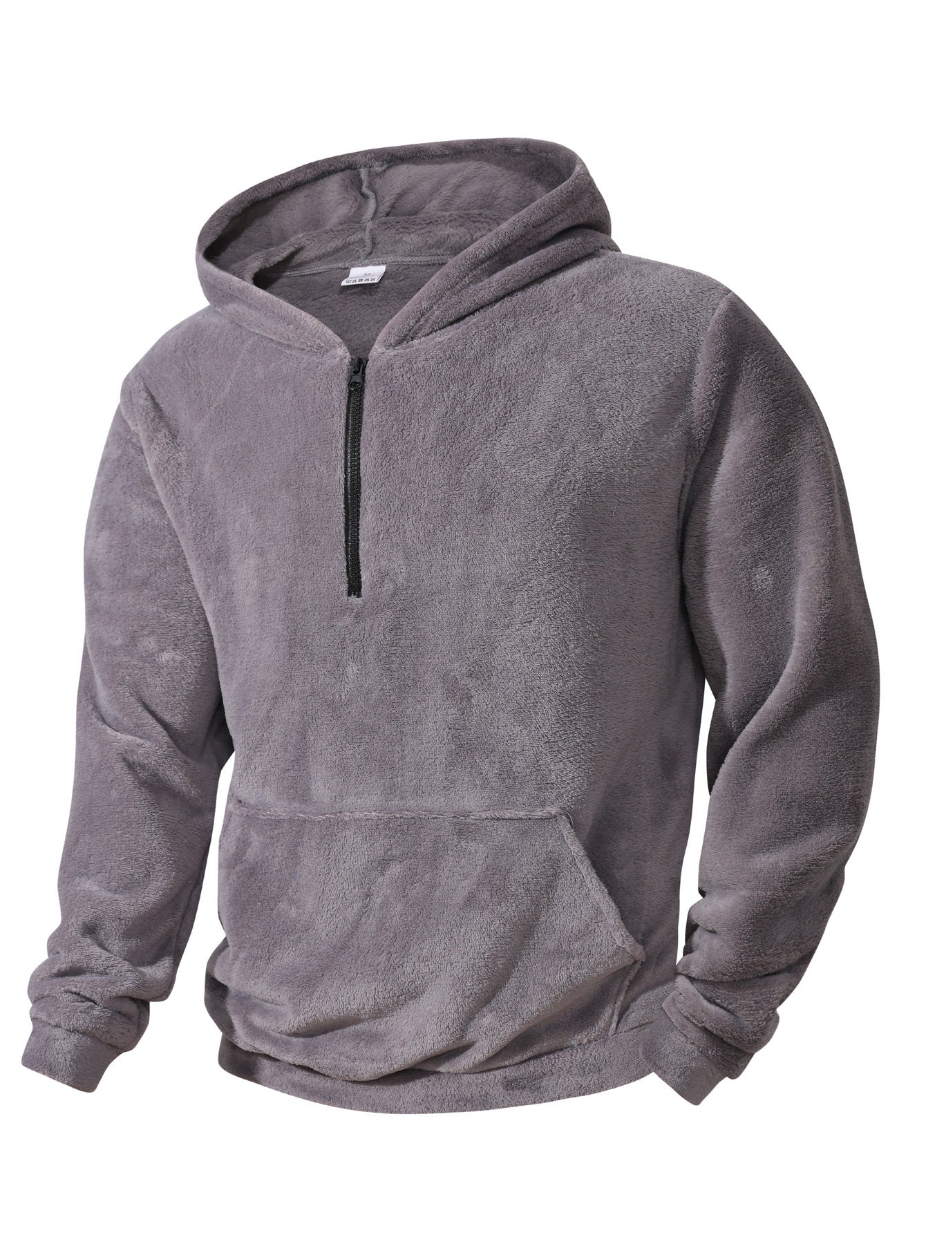 Sweat à capuche en molleton pour homme avec demi-zip innovant Berg-Feldt