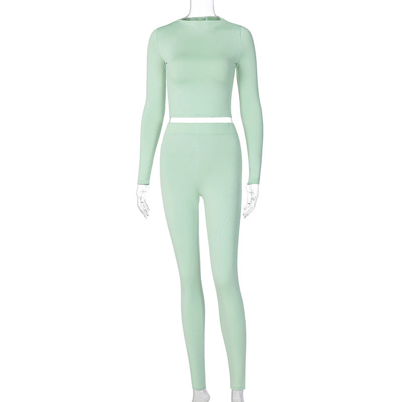 Ensemble Sportif Femme : Top Manches Longues & Legging Taille Haute (berg-feldt)
