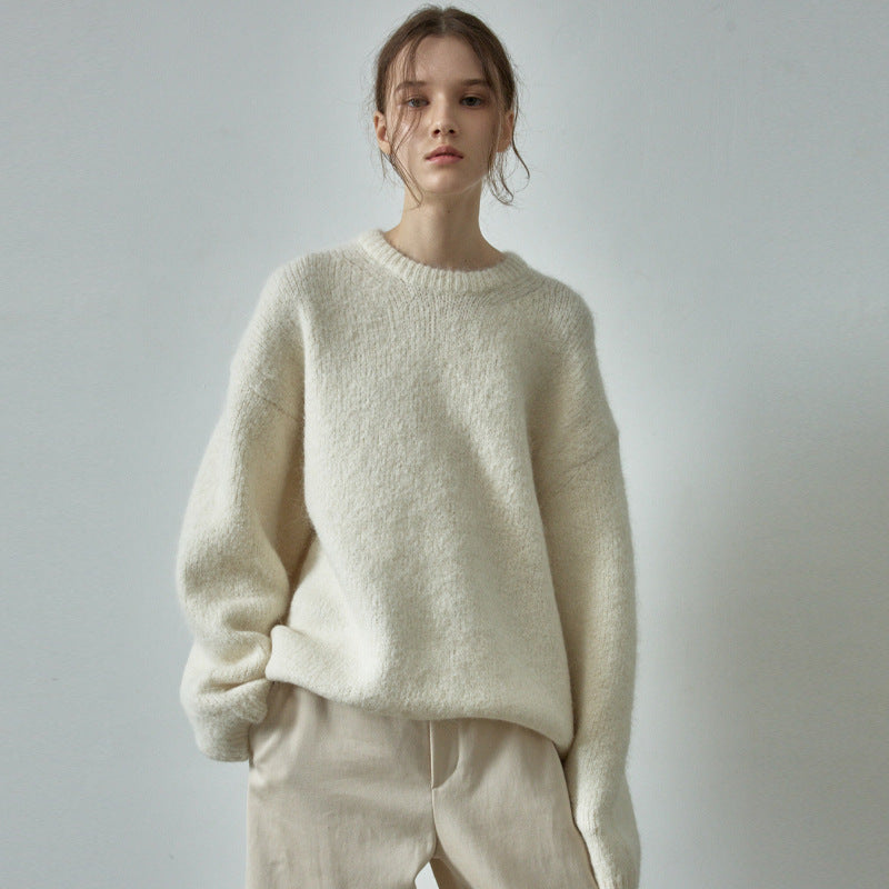 Bequemer Damen-Oversize-Strickpullover mit weiten Ärmeln von berg-feldt