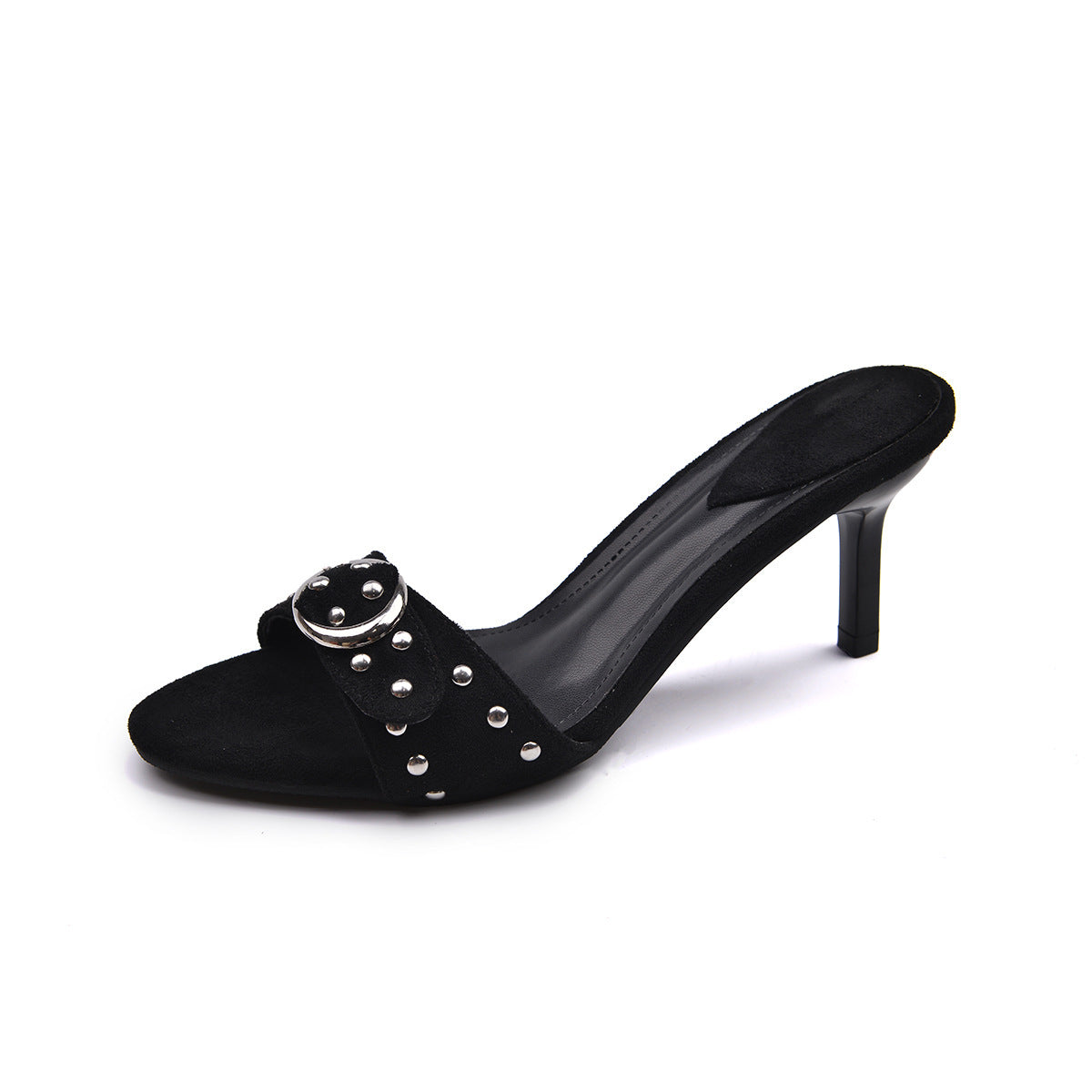 Elegante Damen Mules mit Nieten und offenen Zehen von berg-feldt
