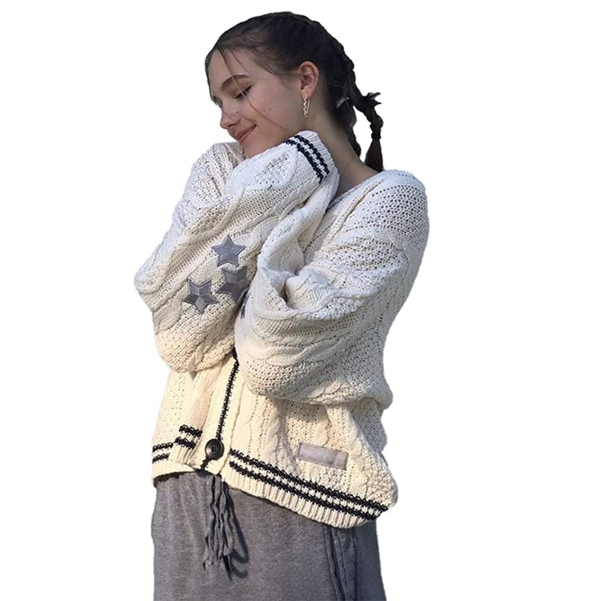 Damen gestrickte Oversize Cardigan Berg-Feldt