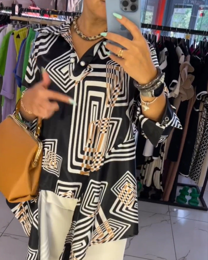 Tunique élégante à motif géométrique pour femme de berg-feldt