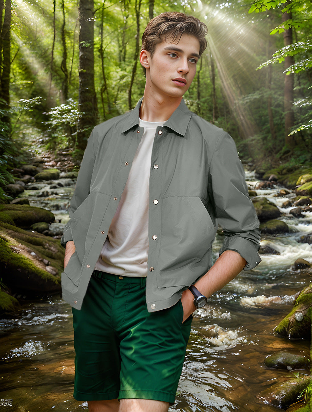 Herren leichte Outdoor-Jacke Berg-Feldt