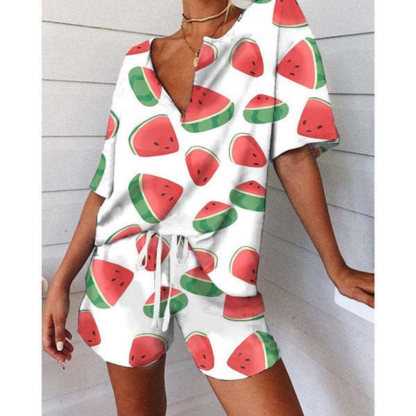 Combinaison décontractée Berg-Feldt pour femme avec motif fantaisie de pastèques