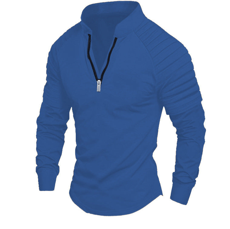 Herren Sportliches Langarmshirt mit halblangem Reißverschluss Berg-Feldt