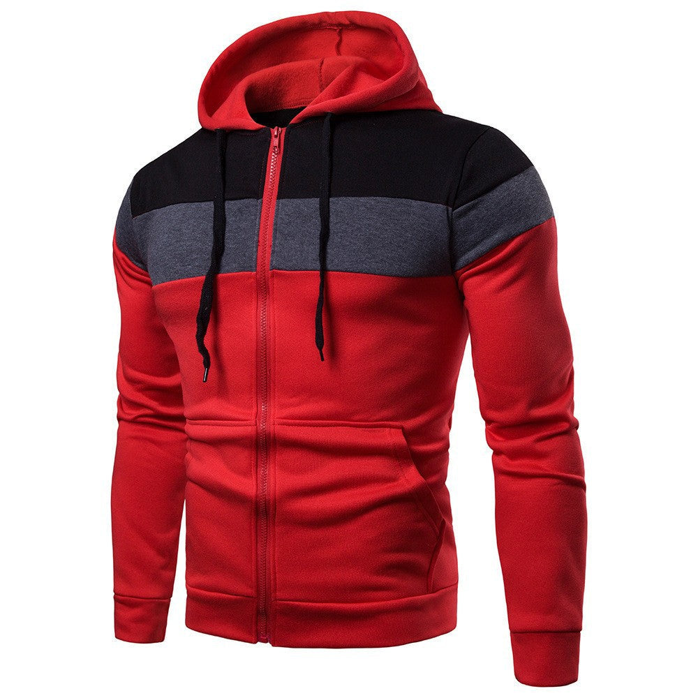 Veste à capuche pour hommes, modèle color block Mountain Field