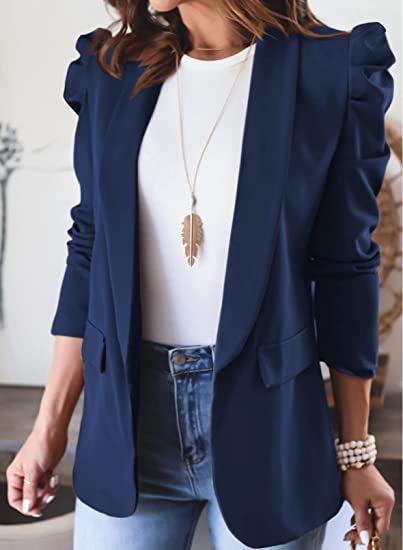 Blazer élégant pour femme avec volants et poches latérales berg-feldt