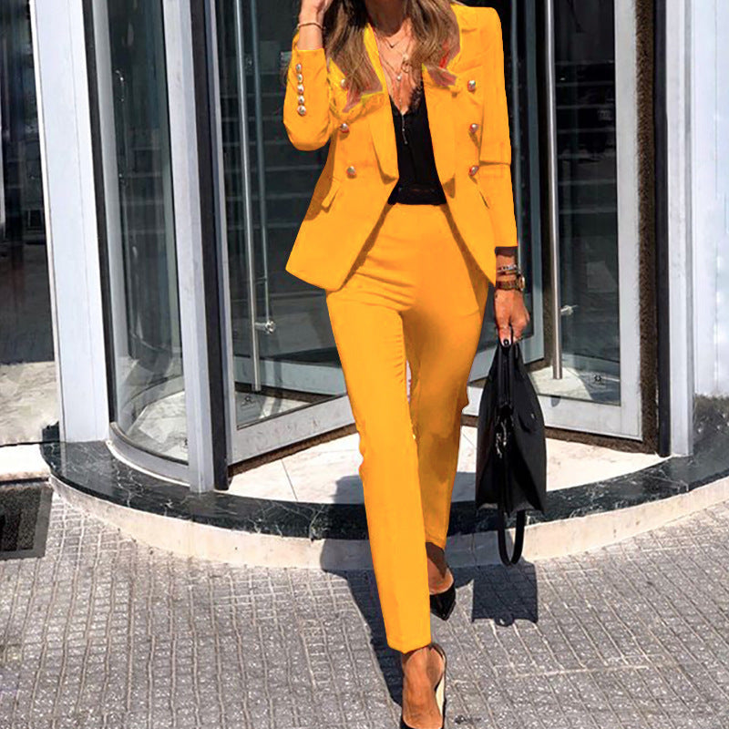 Damen Ensemble blazer élégant avec coupe ajustée et détails à la mode Berg-Feldt