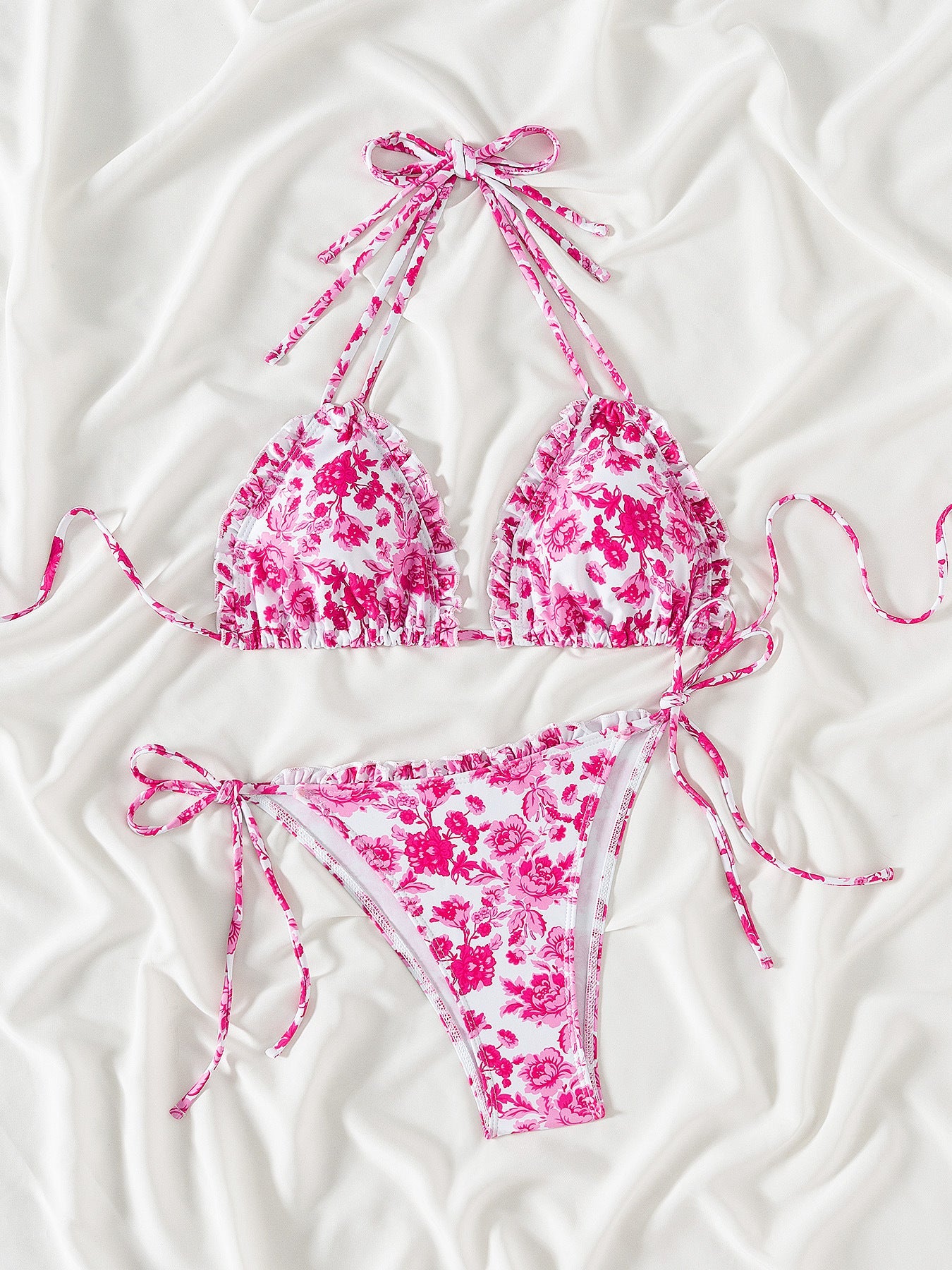 Bikini fleuri à volants, berg-feldt Femme