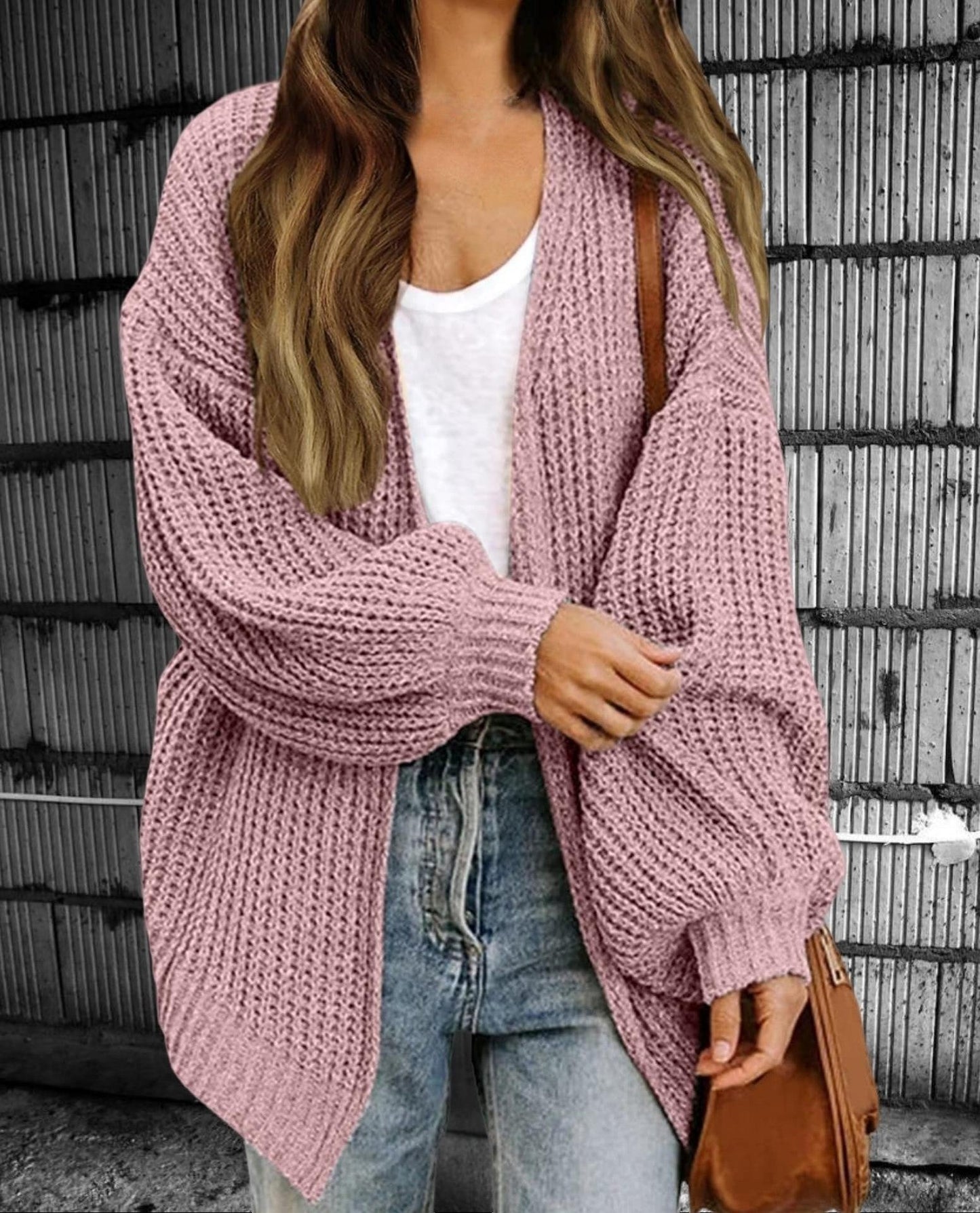 Cardigan femme en grosse maille coupe oversize et design décontracté Berg-Feldt