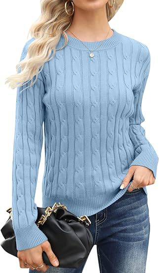 Pull-over en tricot classique pour femme avec motif torsadé Berg-Feldt