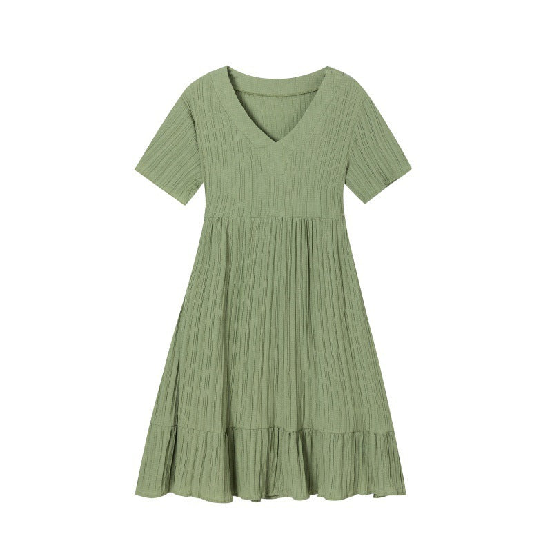 A-Linie Damen Midi Kleid mit V-Ausschnitt von berg-feldt