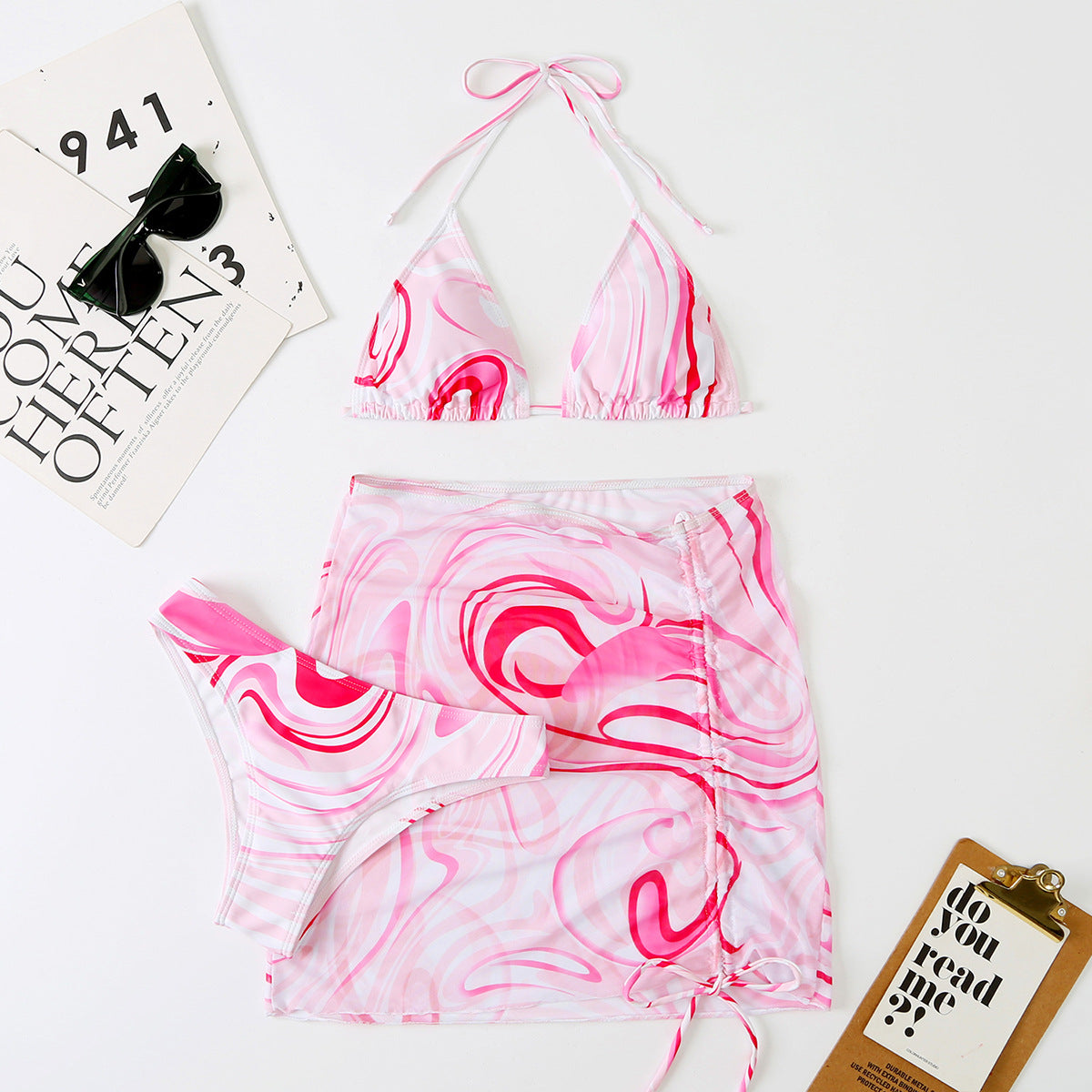 Maillot de bain deux pièces pour femme Berg-Feldt avec veste transparente