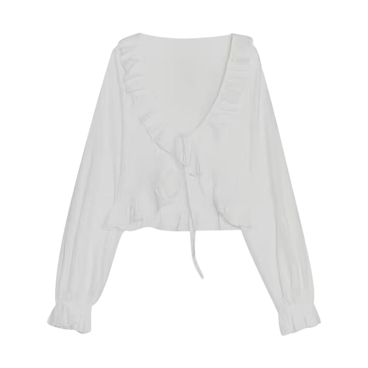 Chemisier à imprimé floral, volanté, avec ceinture à nouer Berg-Feldt.