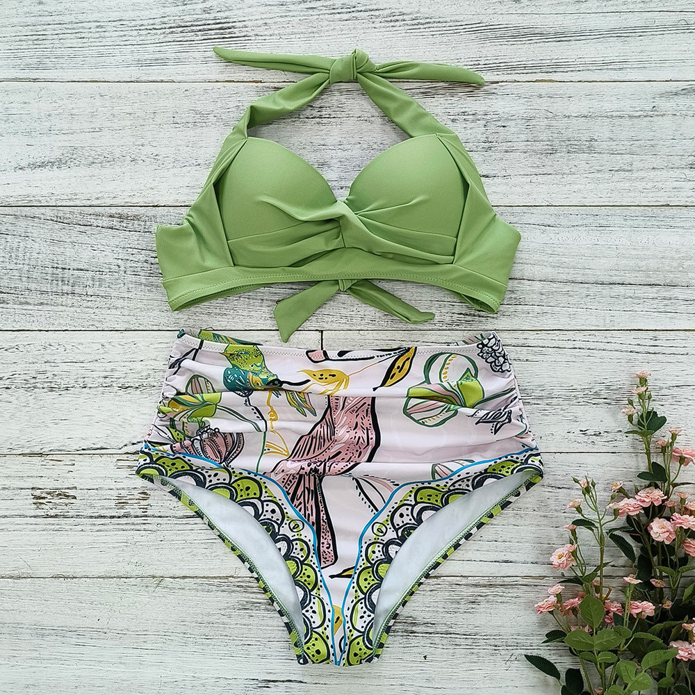 Haut de bikini et culotte taille haute à design croisé Berg-Feldt pour femme