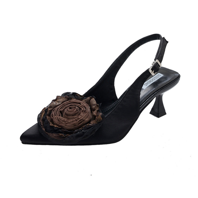 Escarpins slingback Berg-Feldt pour femme avec applications florales