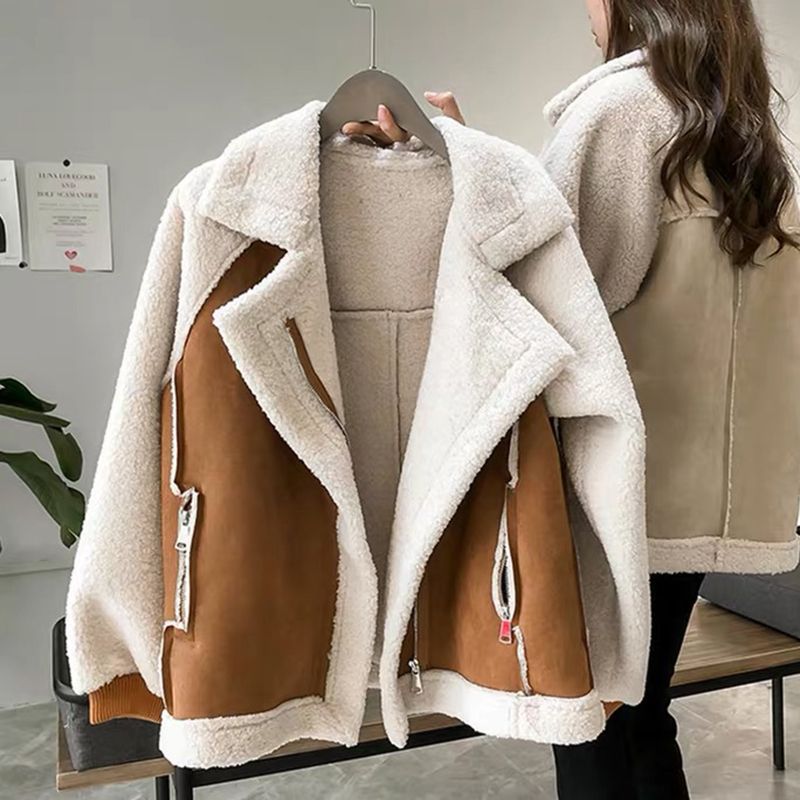 Berg-Feldt | Overgrößed Plüschjacke